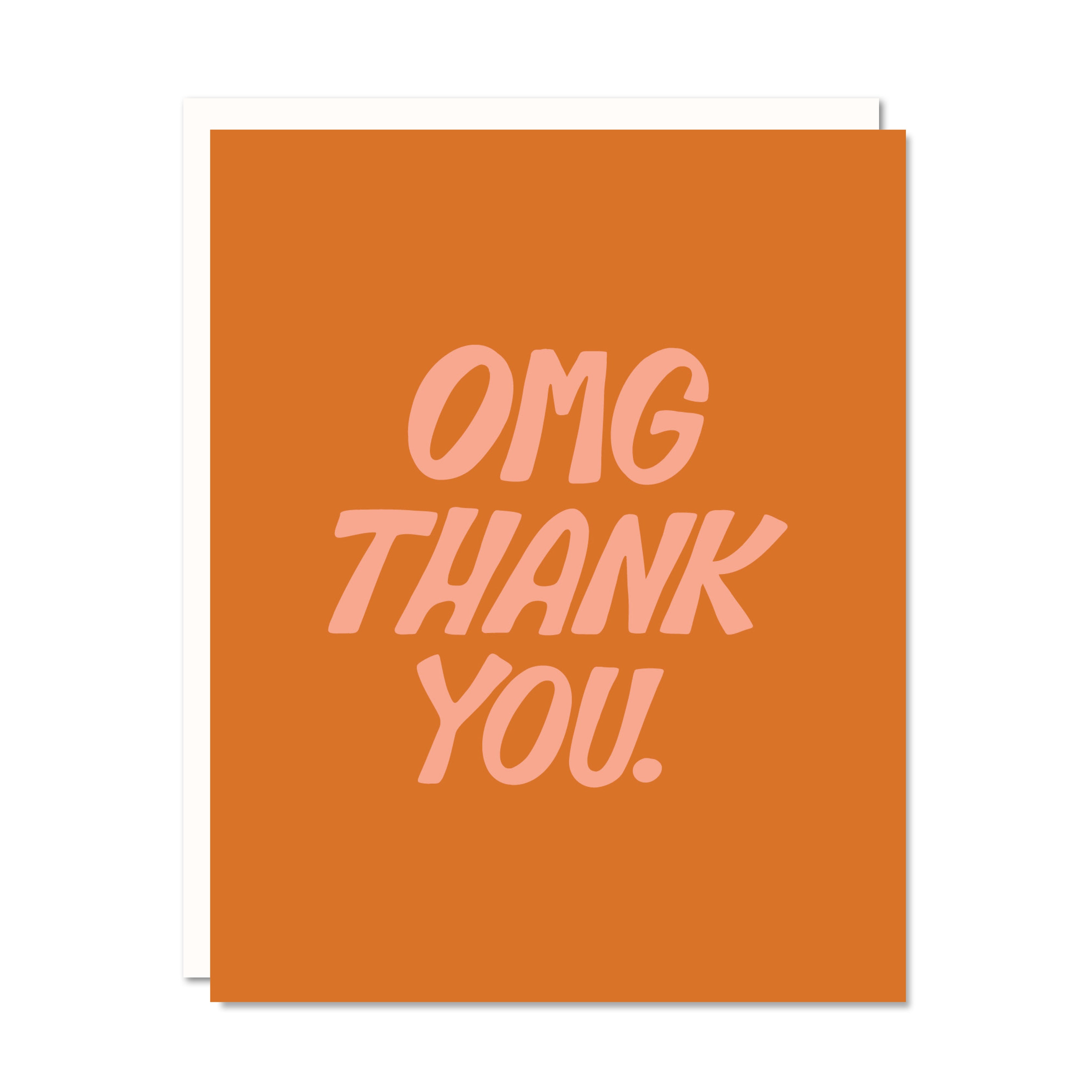 OMG Thank You Greeting Card – Odd Daughter Paper Co