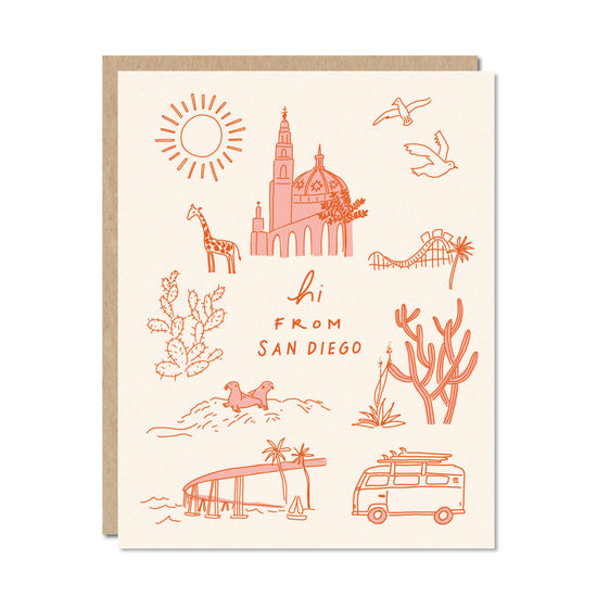 Hi from San Diego card