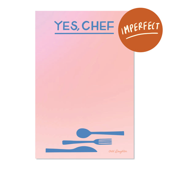 Imperfect Yes, Chef Notepad