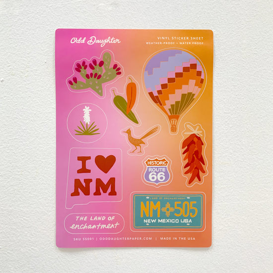 New Mexico Sticker Sheet